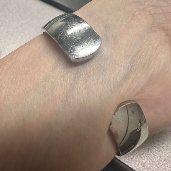 Elegant Silver and Gold Cross Watch Bracelet - Picture 2 of 2